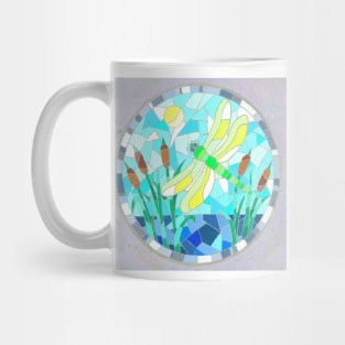 dragon fly in mosaic Mug